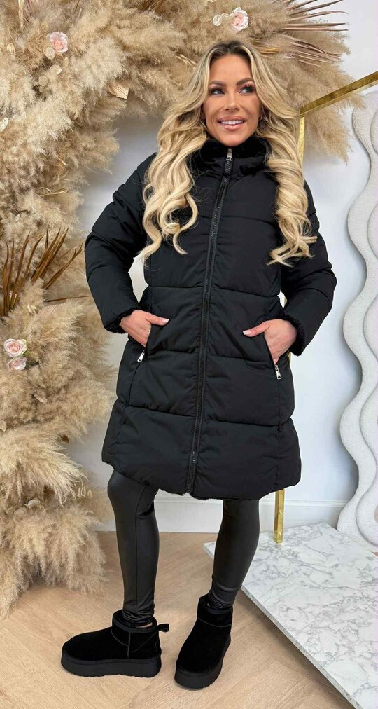 REVERISBLE PERFECT WINTERJACKET MS91 BLACK