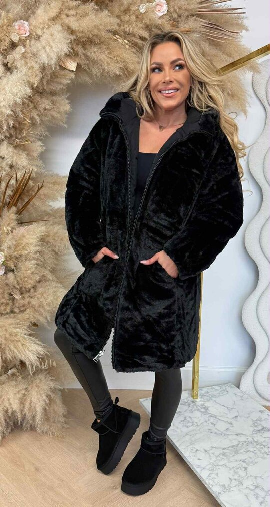 REVERISBLE PERFECT WINTERJACKET MS91 BLACK