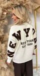 NEW YORK SWEAT 657 BEIGE/CHOCO