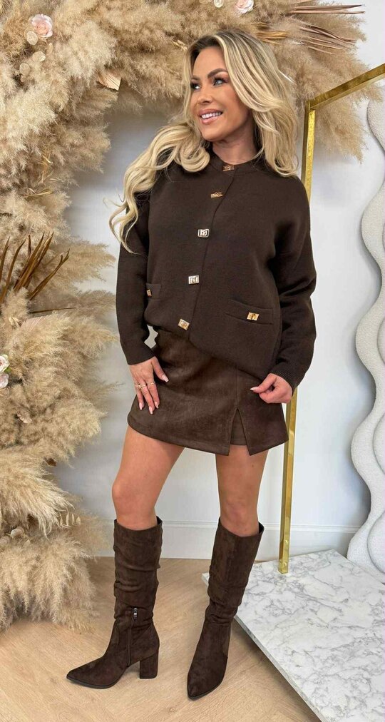 LUXY VEST/SWEAT 688 CHOCO