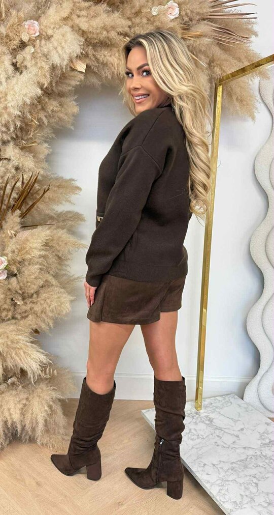 LUXY VEST/SWEAT 688 CHOCO