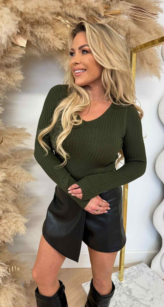 RIB V TOP 9831 ARMYGREEN