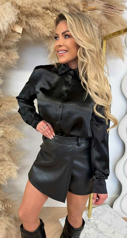 BY SWAN SHINE BLOUSE 9980 BLACK