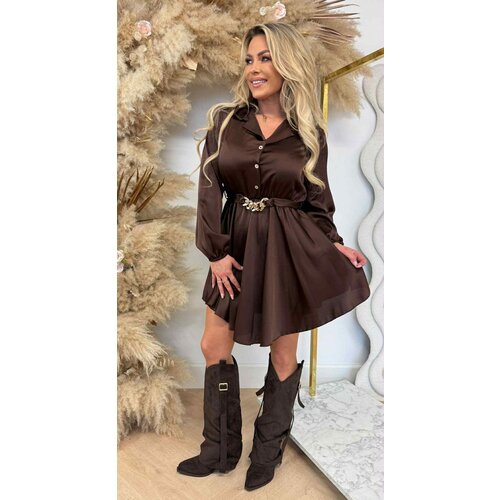 CHAIN SATIN TUNIEK CHOCO CHAIN SATIN TUNIEK CHOCO