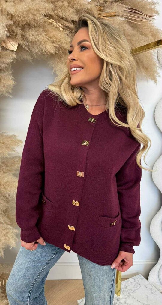 LUXY VEST/SWEAT 688 BORDEAUX