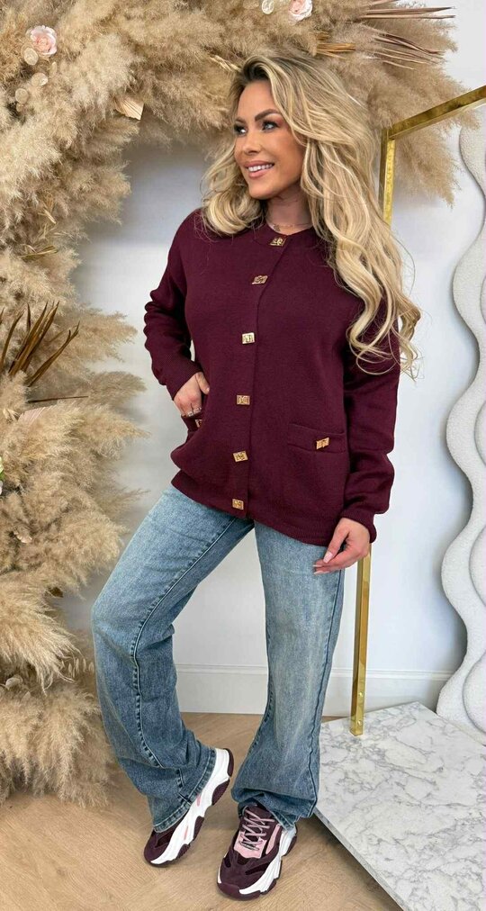 LUXY VEST/SWEAT 688 BORDEAUX