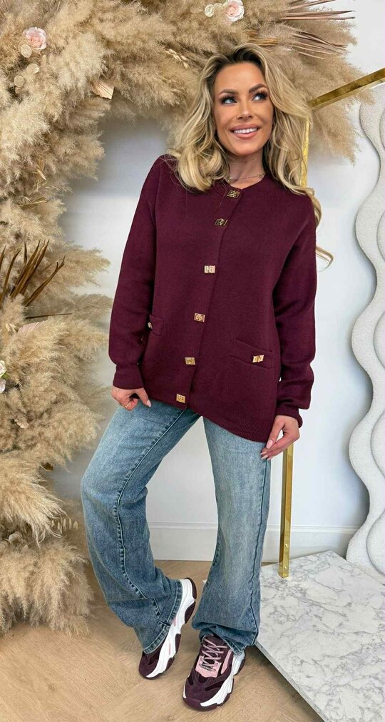 LUXY VEST/SWEAT 688 BORDEAUX