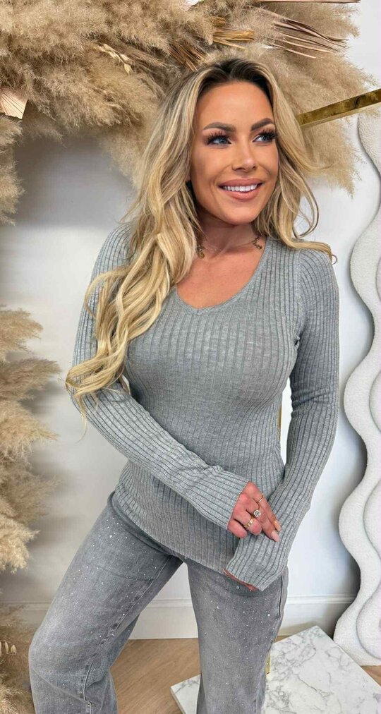 RIB V TOP 9831 GREY