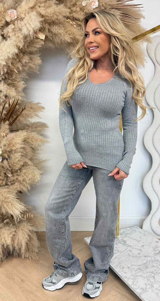RIB V TOP 9831 GREY
