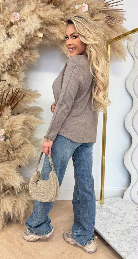 ZOE SOFT TOP TAUPE