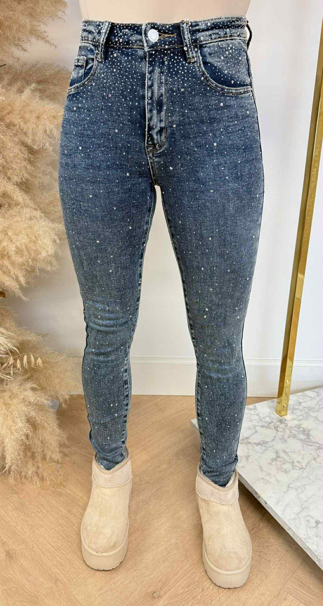 ALL OVER GLITTER SKINNY 5001-1 DENIMBLUE ALL OVER GLITTER SKINNY 5001-1 DENIMBLUE