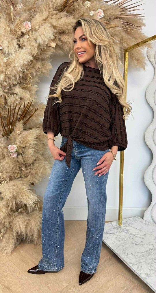 KNOOP PARIS TOP CHOCO