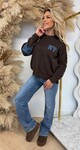 NY DENIM SWEAT 740 CHOCO/DENIM