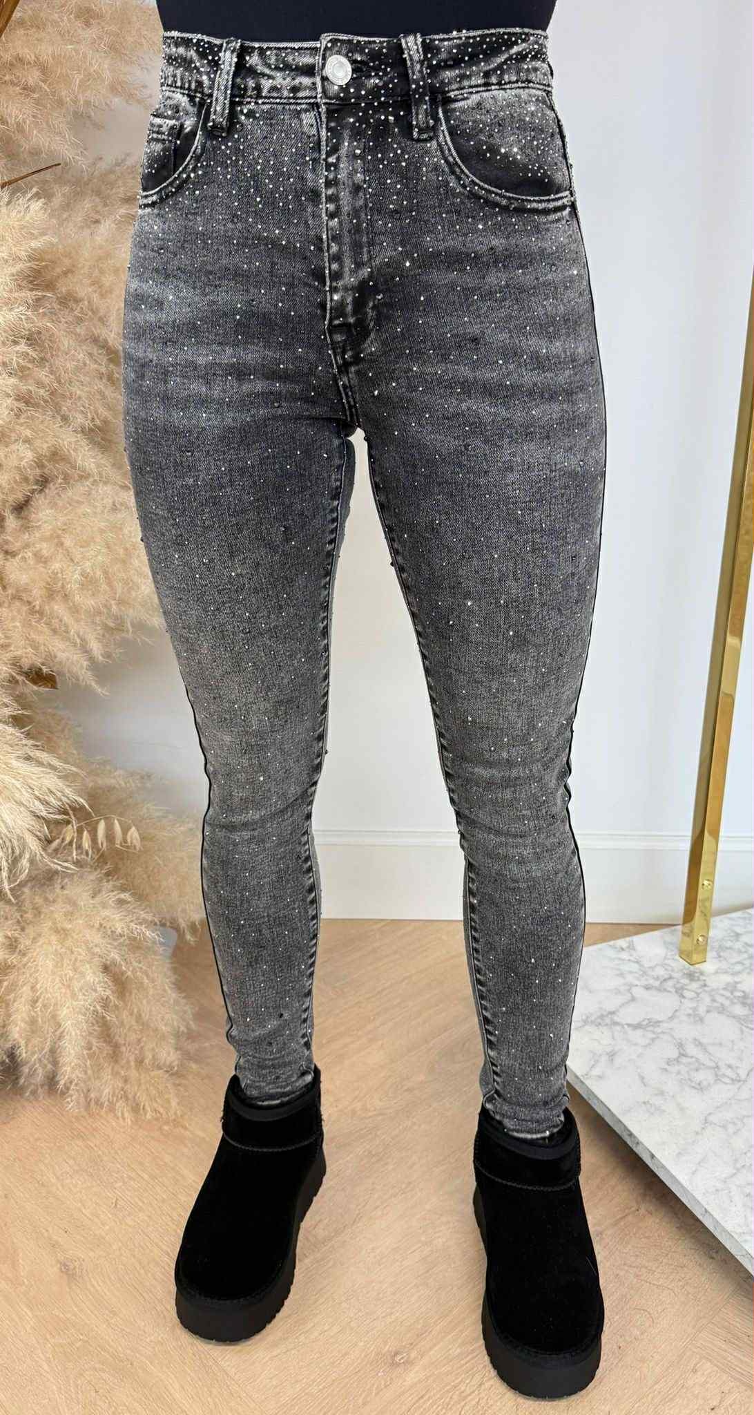DIAMOND GLITTER SKINNY 5001-2 GREY DIAMOND GLITTER SKINNY 5001-2 GREY