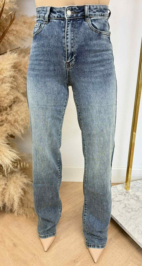 EXTRA LONG WIDE LEG JEANS 6270-1 DENIMBLUE