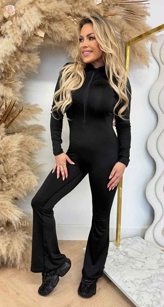 ZIP STRETCHY JUMPER 3571 BLACK