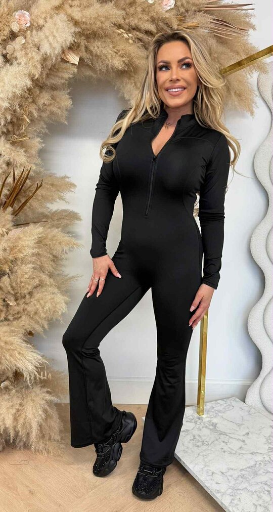 ZIP STRETCHY JUMPER 3571 BLACK