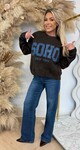SOHO DENIM TEKST SWEAT AM815 CHOCO