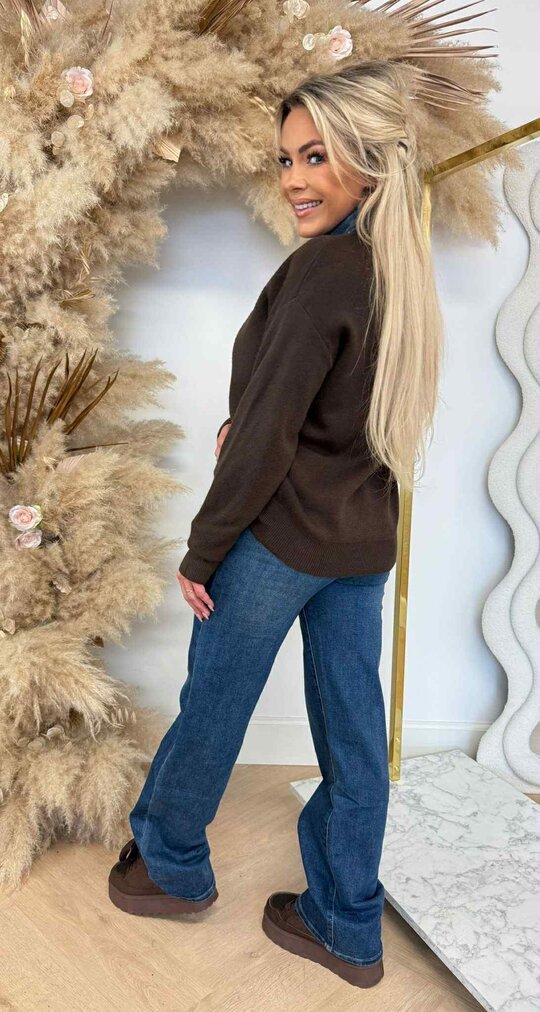 DENIM KRAAG SWEAT AM797 CHOCO