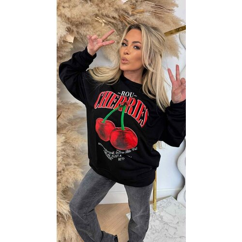 ACTIE CHERRIES SWEAT 801680 BLACK ACTIE CHERRIES SWEAT 801680 BLACK