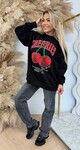 ACTIE CHERRIES SWEAT 801680 BLACK
