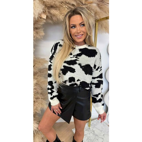 COW MINI SEQUIN SWEAT 3831213 BLACK/BEIGE COW MINI SEQUIN SWEAT 3831213 BLACK/BEIGE
