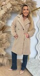 VEGAN FUR TEDDY JACKET 8104 BEIGE VEGAN FUR TEDDY JACKET 8104 BEIGE