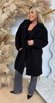 VEGAN FUR TEDDY JACKET 8104 BLACK VEGAN FUR TEDDY JACKET 8104 BLACK