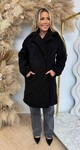 VEGAN FUR TEDDY JACKET 8104 BLACK VEGAN FUR TEDDY JACKET 8104 BLACK