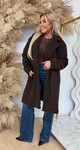 VEGAN FUR TEDDY JACKET 8104 CHOCO