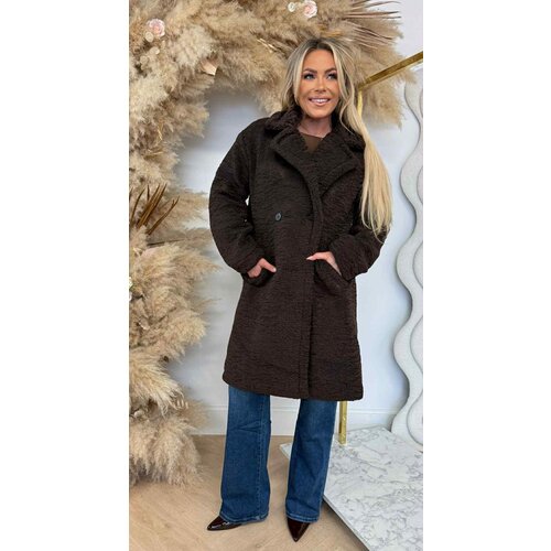 VEGAN FUR TEDDY JACKET 8104 CHOCO VEGAN FUR TEDDY JACKET 8104 CHOCO