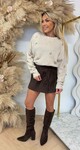 STARFISH BUTTON SWEAT AM777 TAUPE