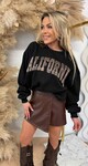 CALOFORNIA OVERSIZED SWEAT 123 BLACK