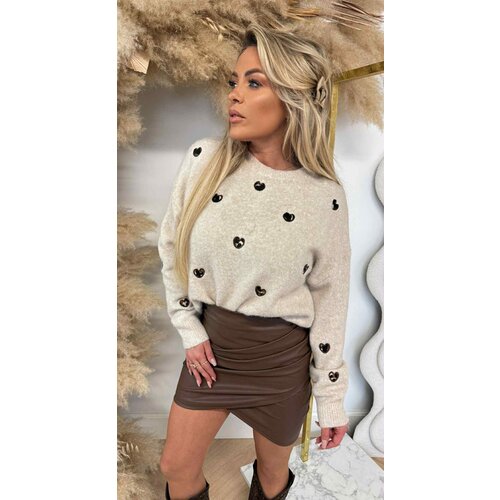 HARTJES LEOPARD PRINT SWEAT AM789 TAUPE HARTJES LEOPARD PRINT SWEAT AM789 TAUPE