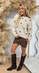 HARTJES LEOPARD PRINT SWEAT AM789 TAUPE