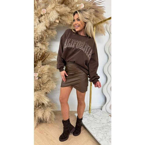 CALOFORNIA OVERSIZED SWEAT 123 CHOCO CALOFORNIA OVERSIZED SWEAT 123 CHOCO