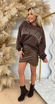 CALOFORNIA OVERSIZED SWEAT 123 CHOCO