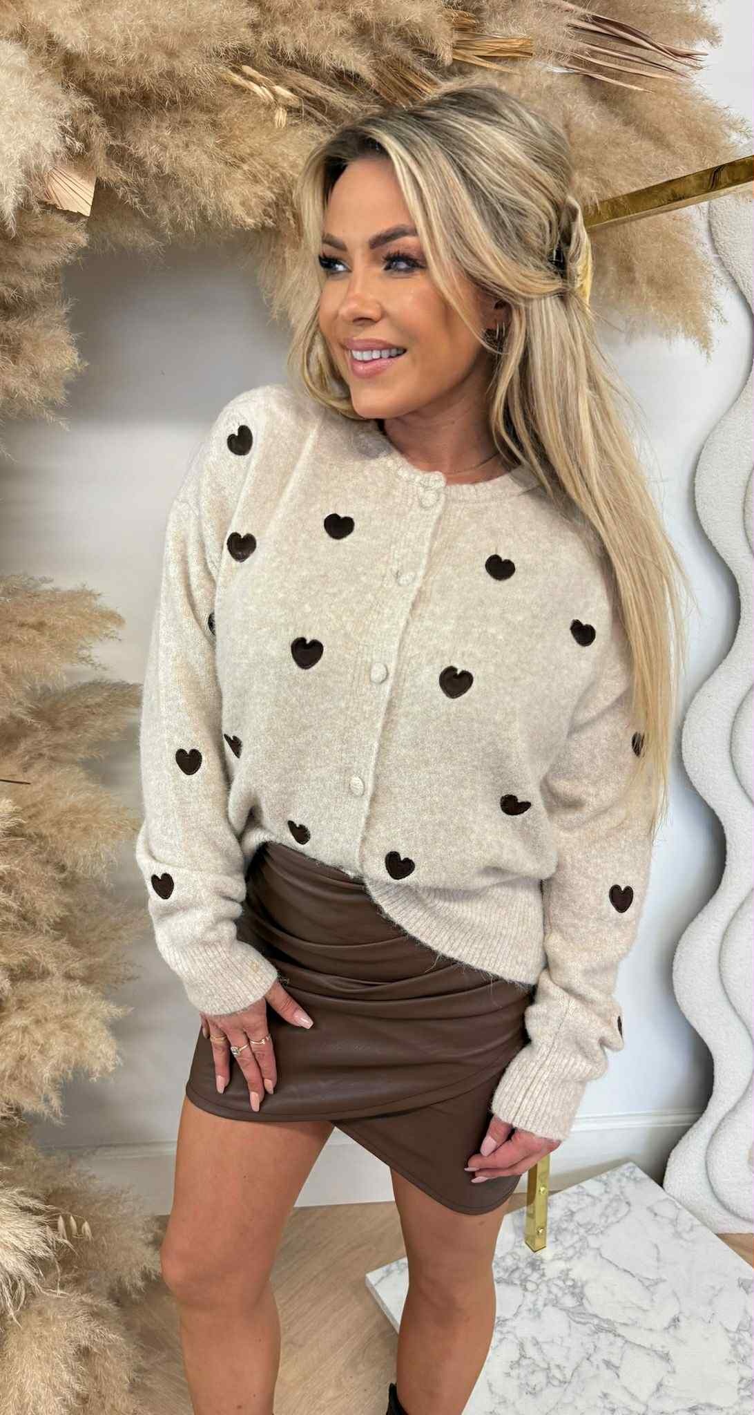 SOFT HARTJES VEST/SWEAT AM710 TAUPE