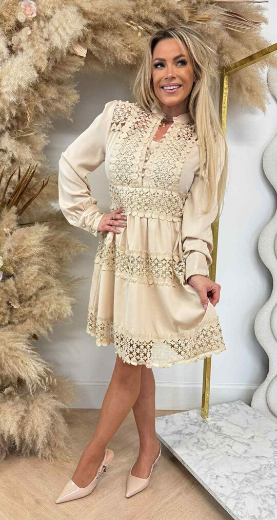 FLAMENCO DRESS 3075 BEIGE