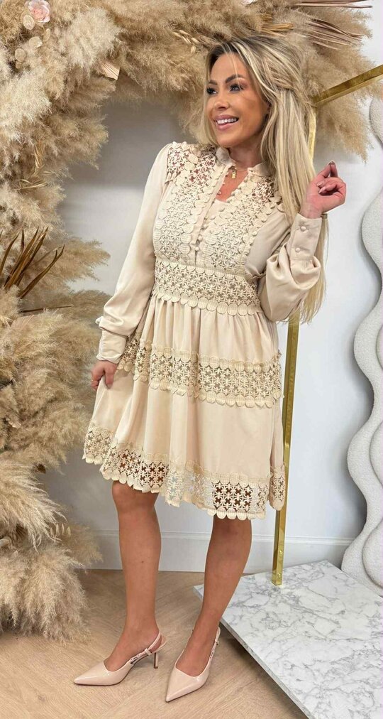 FLAMENCO DRESS 3075 BEIGE