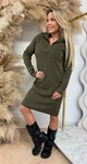 KAYLLA ZIPPER DRESS 5644 ARMYGREEN