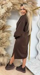 SPLITJES SWEATDRESS CHOCO SPLITJES SWEATDRESS CHOCO