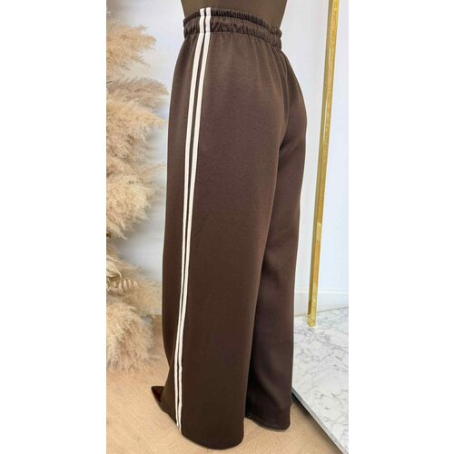 STRAIGHT IN STRIPE PANTS CHOCO