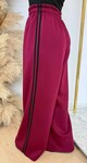 STRAIGHT IN STRIPE PANTS BORDEAUX