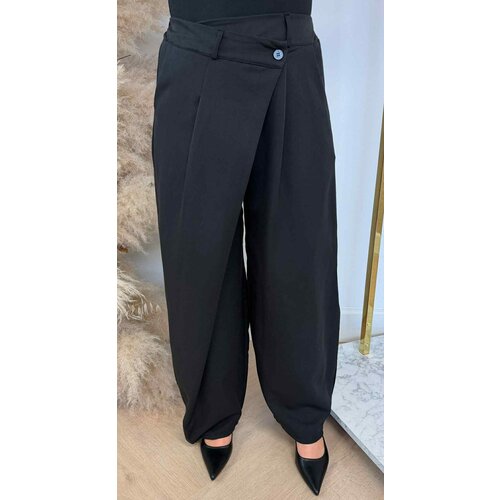 FOLIELOOK WIDE LEG PANTALON BLACK FOLIELOOK WIDE LEG PANTALON BLACK
