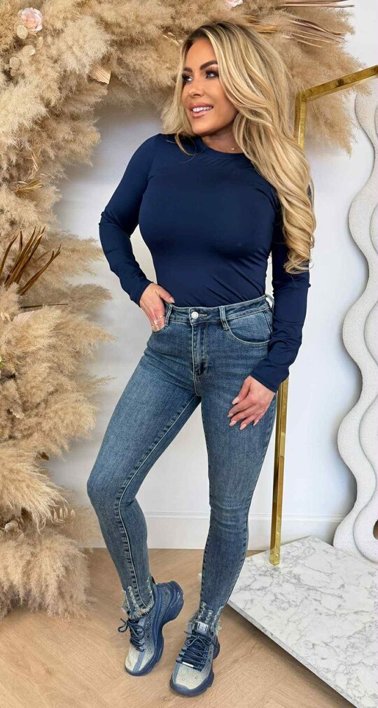 BASIC LONG SLEEVE TEE NAVY BASIC LONG SLEEVE TEE NAVY