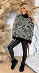 LEOPRAD TURTLE NECK SWEAT PK328 BLACK LEOPRAD TURTLE NECK SWEAT PK328 BLACK