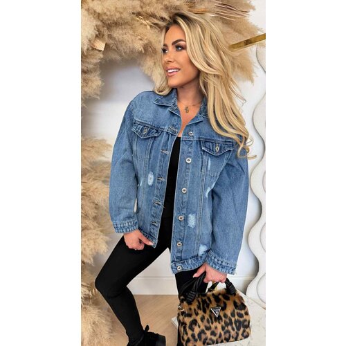 DAMAGDE DENIM JACKET 0565 DENIMBLUE DAMAGDE DENIM JACKET 0565 DENIMBLUE
