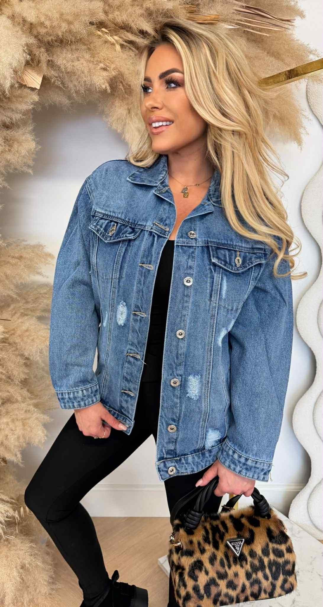 DAMAGDE DENIM JACKET 0565 DENIMBLUE DAMAGDE DENIM JACKET 0565 DENIMBLUE