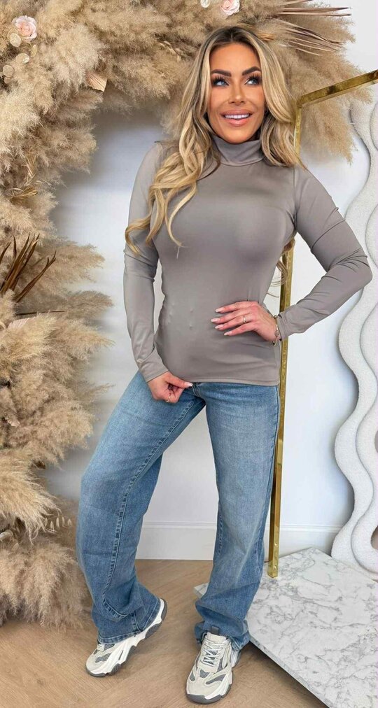 KOL BASIC LONG SLEEVE TAUPE KOL BASIC LONG SLEEVE TAUPE